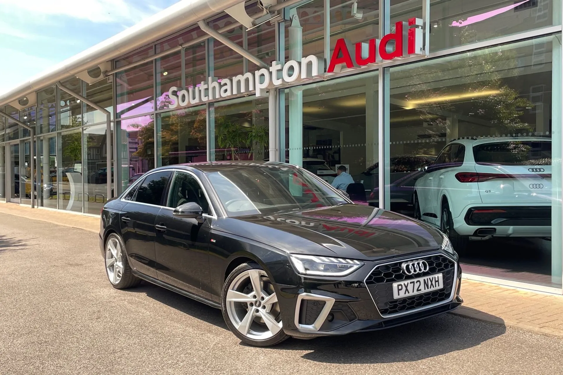 Audi A4 focused image