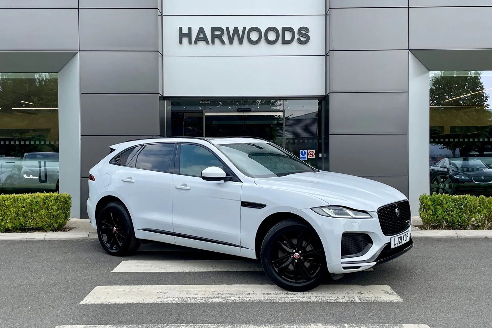 Jaguar F-PACE focused image