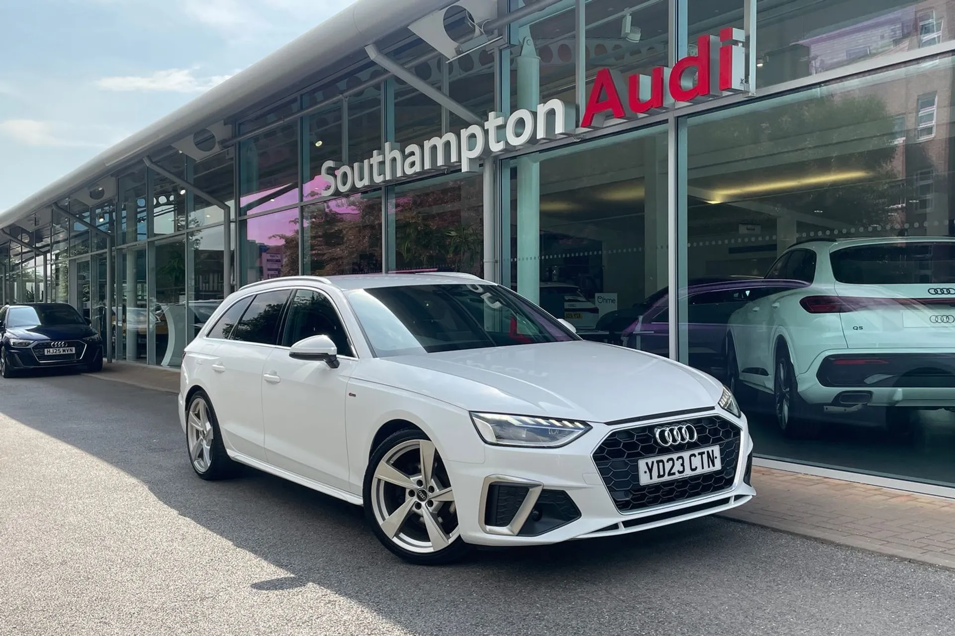 Audi A4 focused image