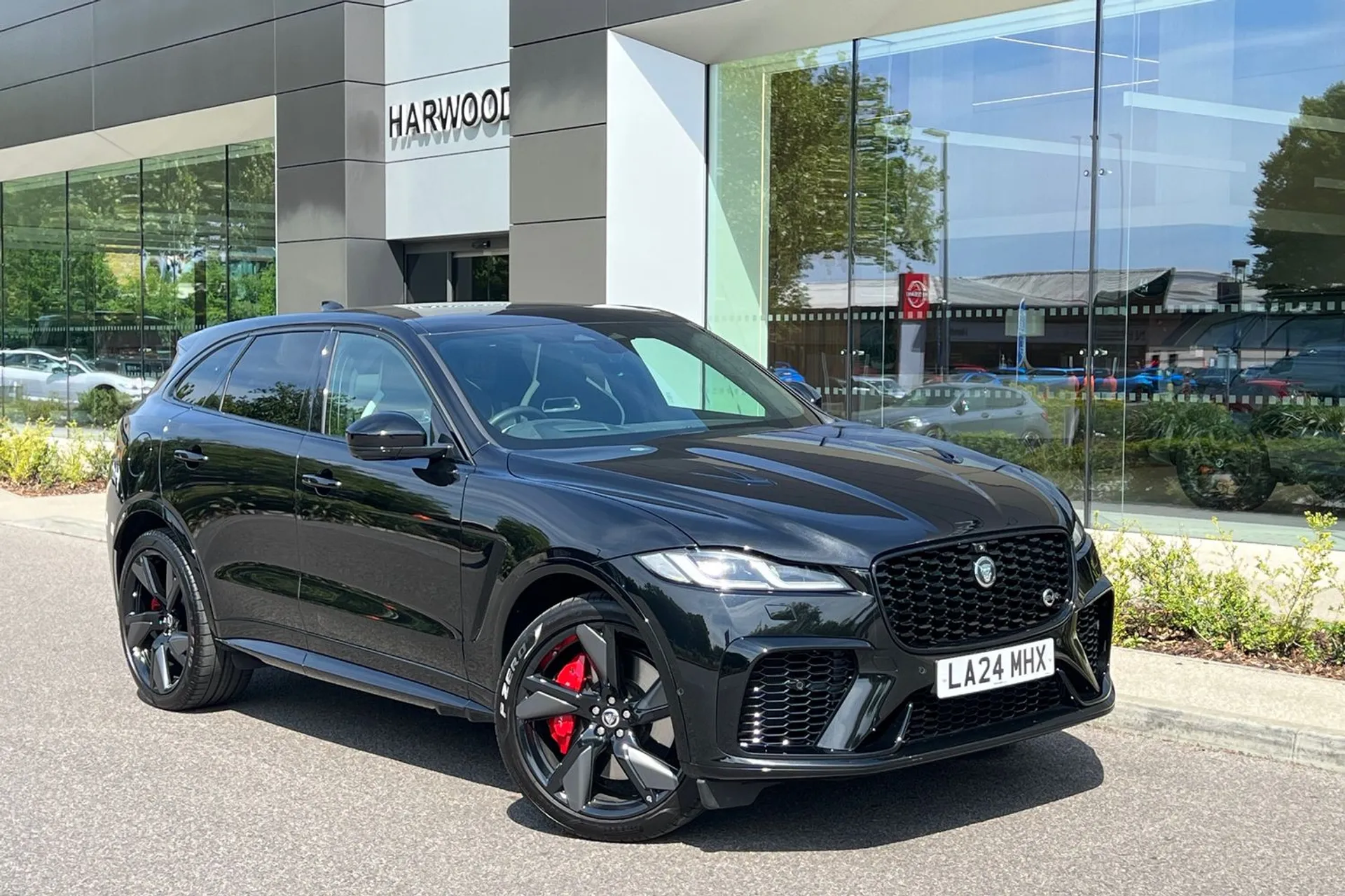 Jaguar F-PACE focused image