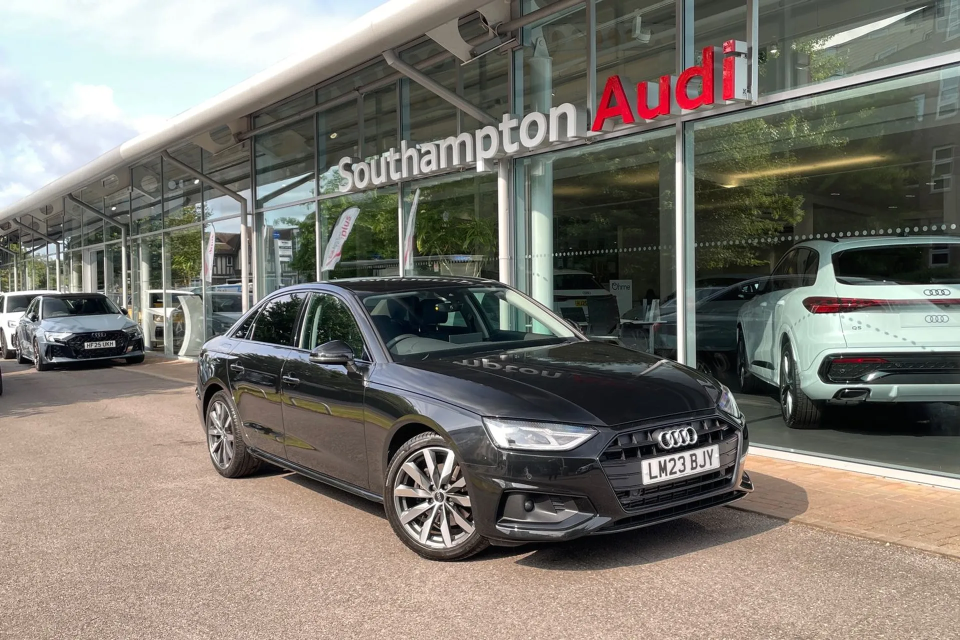 Audi A4 focused image