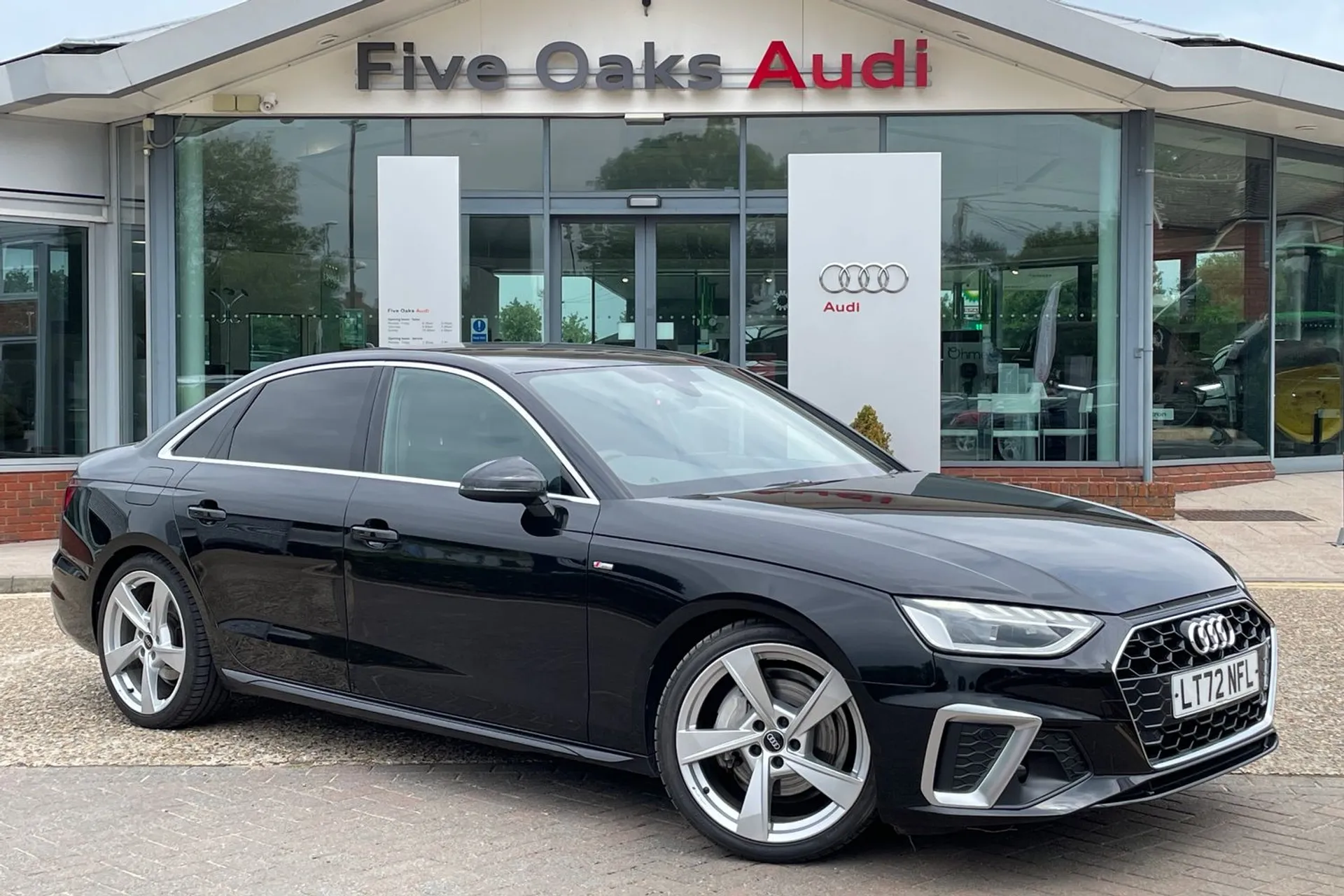 Audi A4 focused image