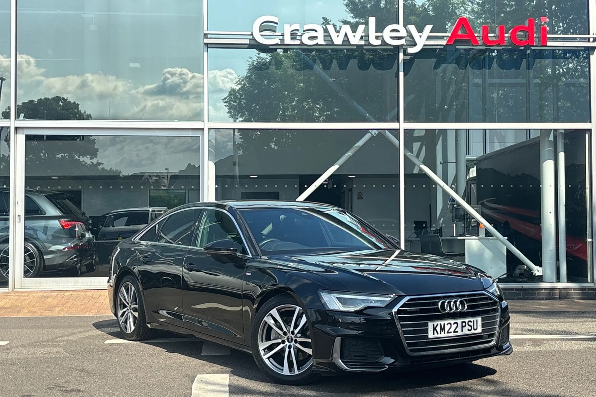 Audi A6 focused image