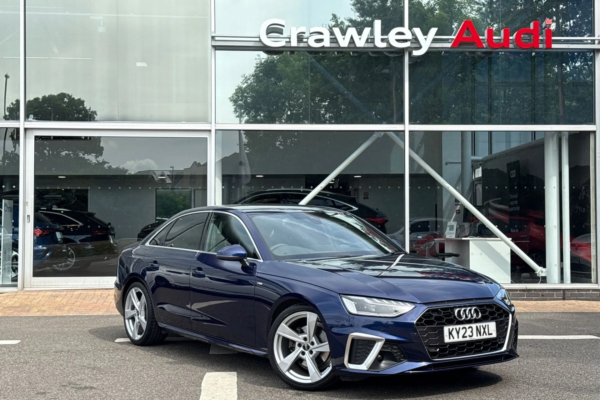 Audi A4 focused image