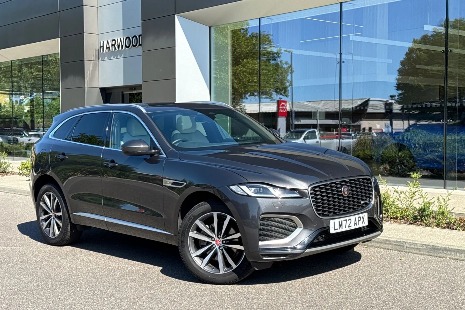Jaguar F-PACE focused image