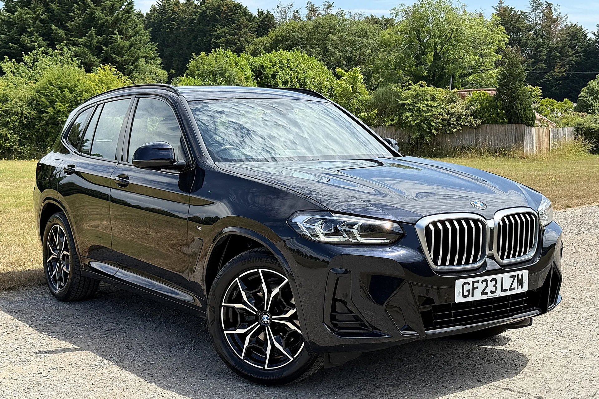 BMW X3 focused image